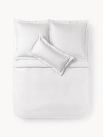 Housse de couette en satin de coton Premium, Blanc, larg. 200 x long. 200 cm