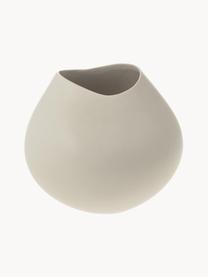 Handgefertigte Vase Opium aus Steingut, Steingut, Hellbeige, Ø 29 x H 28 cm
