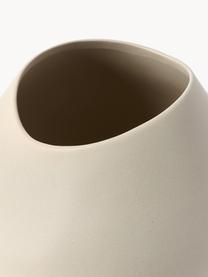 Handgefertigte Vase Opium aus Steingut, H 28 cm, Steingut, Hellbeige, Ø 29 x H 28 cm