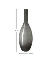 Vase en verre Beauty, Gris