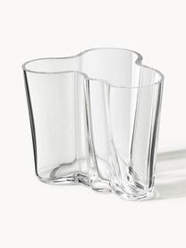 Jarrones soplados artesanalmente Alvar Aalto, 2 uds., Vidrio soplado artesanalmente, Transparente, Set de diferentes tamaños