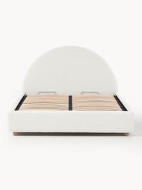 Čalouněná postel s úložným prostorem Ebba, Bílá, Š 160 cm, D 200 cm