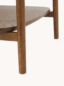 Table d'appoint bois de chêne teinté foncé Tony, Bois de chêne, teinté foncé, larg. 49 x haut. 50 cm