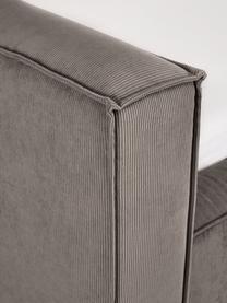 Polsterbett Lennon aus Cord, Bezug: Cord (98% Polyester, 2% P, Gestell: Massives Kiefernholz, FSC, Füße: Holz, FSC-zertifiziert, K, Cordsamt Greige, B 140 x L 200 cm