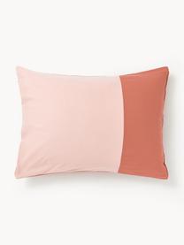 Taie d'oreiller en coton Harvey, Rouge, rose, larg. 50 x long. 70 cm