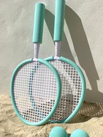 Komplet rakiet do tenisa plażowego Rio Sun, 5 elem., Tworzywo sztuczne, Biały, miętowy zielony, S 23 x W 47 cm