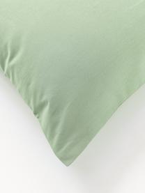 Federa in cotone percalle Elsie, Verde salvia, Larg. 50 x Lung. 80 cm
