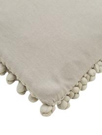 Housse de coussin gris clair Iona, Gris