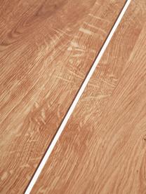 Esstisch Montpellier mit Tischplatte aus Eichenholz, 200 x 95 cm, Tischplatte: Massives Eichenholz, geöl, Gestell: Stahl, pulverbeschichtet, Eichenholz, Schwarz, B 200 x T 95 cm