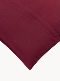 Vyšívaný povlak na polštář Joy, Vínově červená, tlumeně bílá, Š 45 cm, D 45 cm