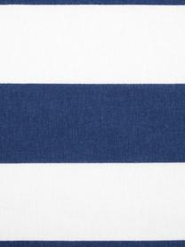 Dwustronna pościel z cienkiej flaneli Tyler, Biały, ciemny niebieski, 135 x 200 cm