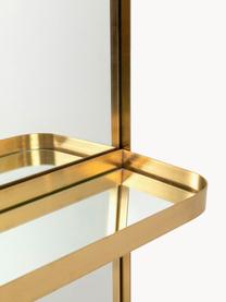 Nástěnný věšák se zrcadlem Tristan, Zlatá, Š 102 cm, V 150 cm