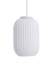 Lampada a sospensione Geneva, Paralume: vetro, Bianco, Prof. 14 x Alt. 120 cm