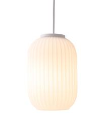 Lampada a sospensione Geneva, Paralume: vetro, Bianco, Prof. 14 x Alt. 120 cm