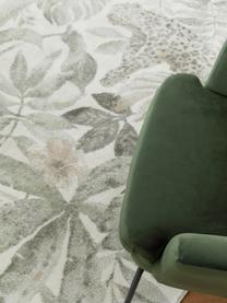 Tappeto con stampa tropicale Sambre, Polipropilene, Verde, marrone rame, beige, Larg. 120 x Lung. 170 cm (taglia S)