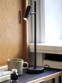 Dimmbare LED-Schreibtischlampe Omari in Schwarz, Lampenschirm: Metall, beschichtet, Lampenfuß: Metall, beschichtet, Schwarz, B 10 x H 40 cm