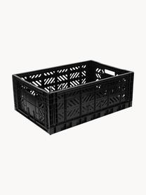 Caja plegable Maxi, 60 cm, Plástico, Negro, An 60 x F 40 cm