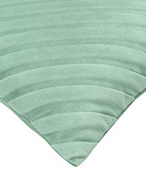 Housse de coussin rectangulaire en velours vert sauge Lucie, 100 % velours de polyester, Vert, larg. 30 x long. 50 cm