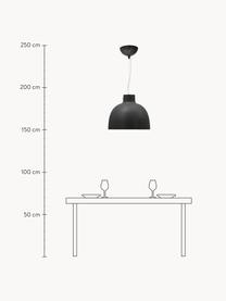 Velké závěsné svítidlo Bellissima, Umělá hmota, Černá, Ø 50 cm, V 41 cm