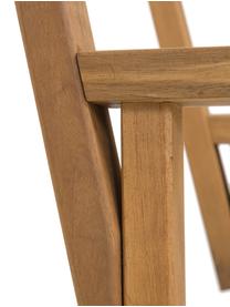 Silla plegable de madera Zoe, Estructura: madera de acacia aceitada, Blanco, An 52 x F 58 cm