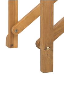 Silla plegable de madera Zoe, Estructura: madera de acacia aceitada, Blanco, An 52 x F 58 cm