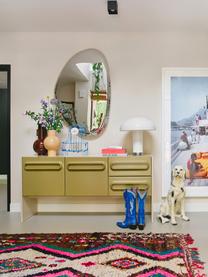 Enfilade Space, MDF, Vert olive, beige clair, larg. 160 x prof. 80 cm