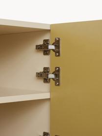 Enfilade Space, MDF, Vert olive, beige clair, larg. 160 x prof. 80 cm