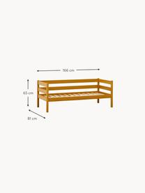 Cama infantil de madera de pino Eco Comfort, 70 x 160 cm, Madera de pino macizo con certificado FSC, madera contrachapada, Madera de pino, marrón claro pintado, An 70 x L 160 cm