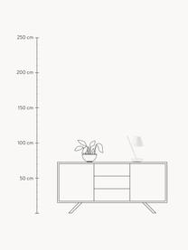 Tischlampe La Petite, Lampenschirm: Kunststoff, Gestell: Aluminium, beschichtet, Weiss, B 25 x H 37 cm