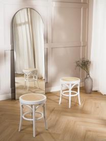 Stolička s vídeňskou pleteninou Franz, Bílá, Ø 36 cm