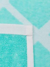 Strandlaken Anas, Katoen
Lichte kwaliteit 380 g/m², Turquoise, wit, 80 x 160 cm