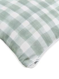 Housse de coussin 45x45 réversible Candice Gray, 100 % coton, certifié GOTS, Multicolore, larg. 45 x long. 45 cm