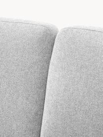 Kleines Ecksofa Fluente, Bezug: 100 % Polyester Der strap, Gestell: Massives Kiefernholz, Bir, Webstoff Hellgrau, B 198 x T 152 cm, Eckteil links