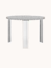 Table basse de jardin T-Table, haut. 36 cm, Verre acrylique, Transparent, Ø 50 cm