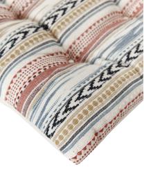 Cojín para silla de algodón Maja, estilo étnico, Tapizado: 100% algodón, Beige, multicolor, An 40 x L 40 cm