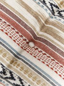 Cuscino sedia in cotone in stile etnico Maja, Rivestimento: 100% cotone, Beige, multicolore, Larg. 40 x Lung. 40 cm