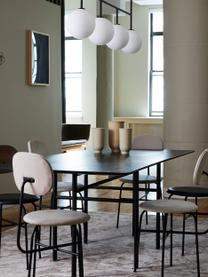 Jídelní stůl Snaregade, 200 x 90 cm, Potažené dřevo, antracitová, černá, Š 200 cm, H 90 cm