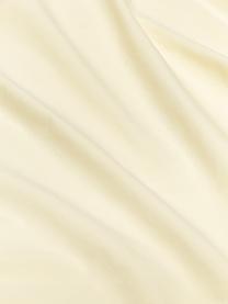 Copripiumino in cotone percalle lavato con volant Louane, Giallo chiaro, Larg. 200 x Lung. 200 cm