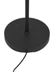 Design Stehlampe Chimp mit Affenfigur, Lampenschirm: Baumwolle, Lampenfuß: Metall, beschichtet, Dekor: Metall, beschichtet, Schwarz, Goldfarben, H 150 cm