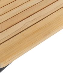 Garten-Armlehnstuhl Hard & Ellen aus Holz, Gestell: Aluminium, pulverbeschich, Anthrazit, Teakholz, B 56 x H 78 cm