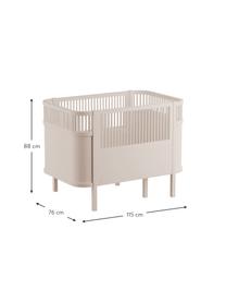 Baby-Bett Junior, Birkenholz, lackiert, Beige, 115 x 88 cm