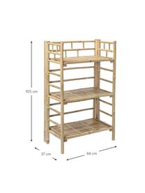 Estantería infantil de bambú Zep, Bambú, Marrón claro, An 66 x Al 105 cm