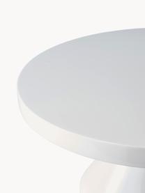 Table basse ronde Zig Zag, Plastique, laqué, Blanc, Ø 60 cm