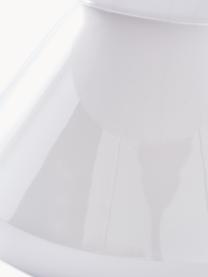 Runder Couchtisch Zig Zag, Kunststoff, lackiert, Weiß, Ø 60 cm
