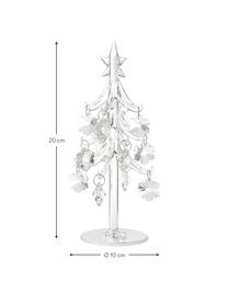 Figura decorativa artesanal pino Tree, Vidrio, Transparente, Ø 10 x Al 20 cm
