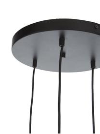 Suspension 3 lampes Sfera, Noir, blanc opalescent