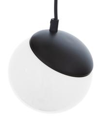 Lampada a sospensione in vetro opale Sfera, Paralume: vetro opale, Nero, bianco opalino, Ø 35