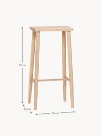 Barová stolička z dubového dřeva Folk, Dubové dřevo

Tento produkt je vyroben z udržitelných zdrojů dřeva s certifikací FSC®., Dubové dřevo, Š 35 cm, V 72 cm