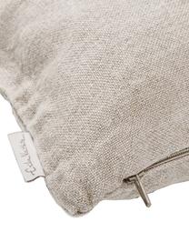 Housse de coussin en lin Jara, Beige, rouge