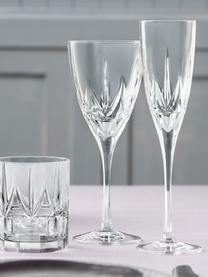 Křišťálové sklenice na sekt Chic, 6 ks, Křišťál Luxion, Transparentní, Ø 6 cm, V 24 cm, 150 ml